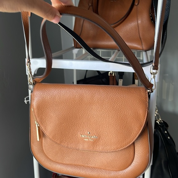Beautiful gingerbread colored cross body/shoulder Kate spade new without tags - Picture 10 of 16